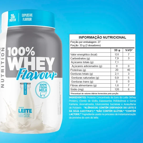 100% Whey Flavour - Leite - Image 2